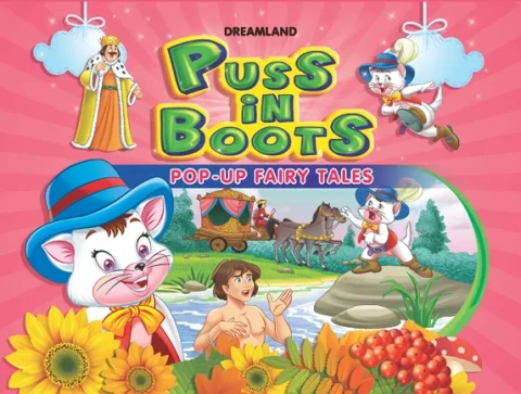 Pop-Up Fairy Tales - Puss In Boots : Children Story books Board Book By Dreamland Publications