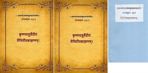 Taittriya Brahmana with The Commentary of Sayana (Set of 3 Volumes)