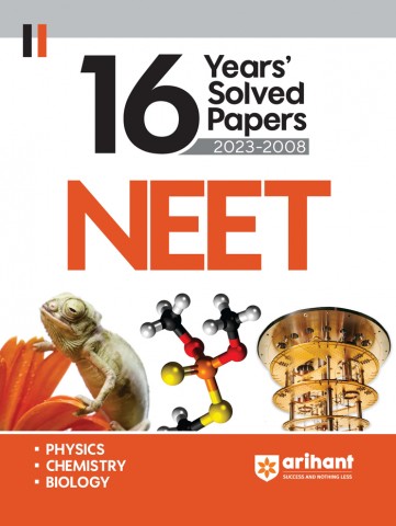 16 Years' Solved Papers 2023-2008 NEET (Physics + Chemistry + Biology)