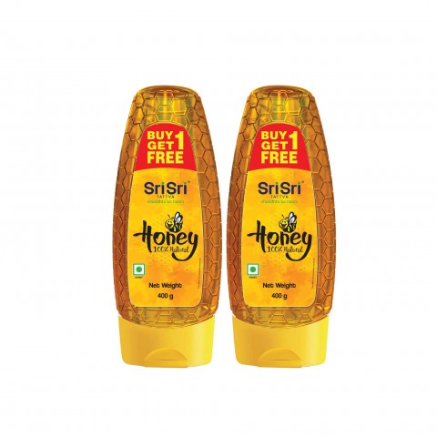 Honey - 100% Natural & Pure, No sugar adulteration, 400g (Buy 1 Get 1 Free)