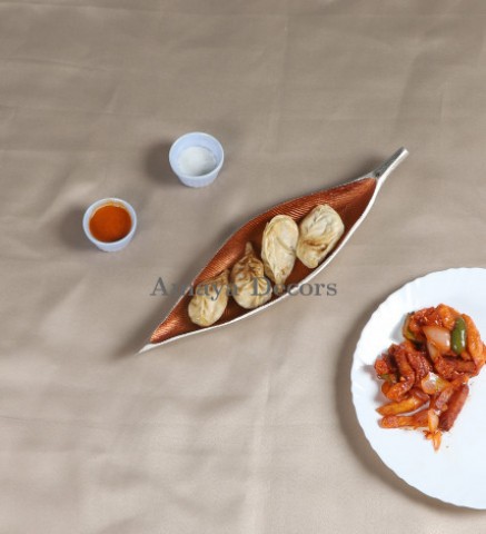 Long Leaf Aluminium Platter