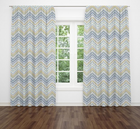 Chevron Cotton Door Curtain