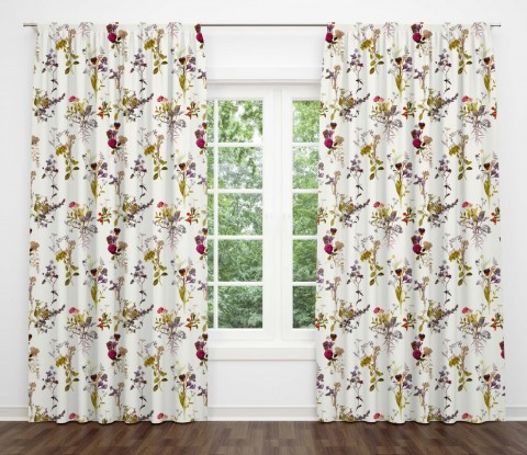 Botanical Cotton Door Curtain