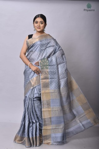 Elegant Ethereal Discharge Print Saree