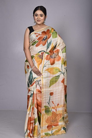 Orchard Breeze Zari Saree