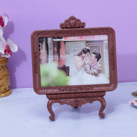 Antique Victorian Photo Frame - Brown