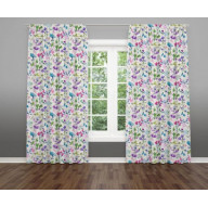 Multicolor Fern Cotton Door Curtain