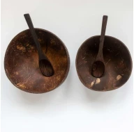 'Jumbo Coconut Shell Bowl with Spoon'